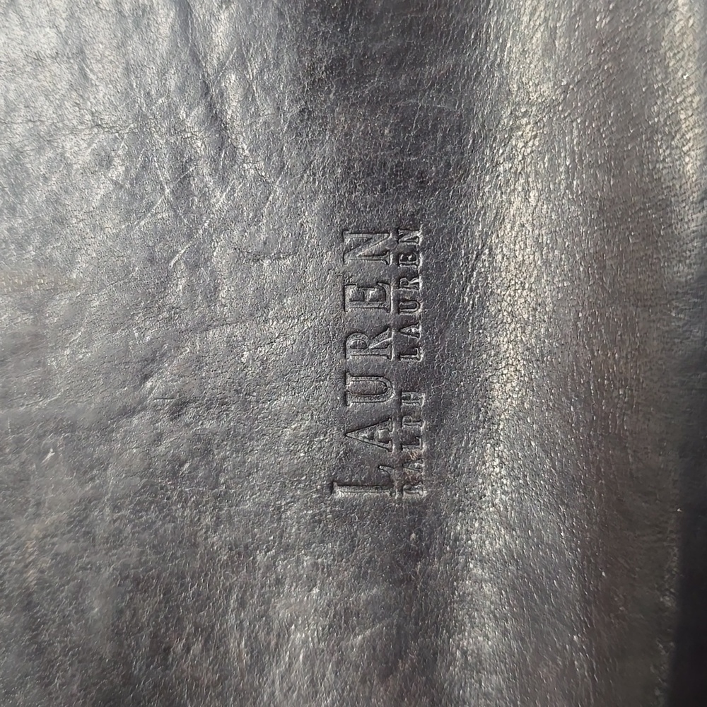 {Lauren Ralph Lauren} Women's Vintage Dark Brown Leather Wallet - Picture 8 of 8
